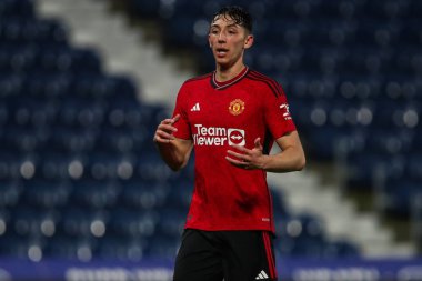 Manchester United 'dan Sonny Aljofree Premier League 2 U23 karşılaşmasında West Bromwich Albion Manchester United' a karşı The Hawthorns, West Bromwich, İngiltere, 18 Mart 202