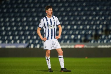 West Bromwich Albion 'dan Matt Richards Premier League 2 U23 maçında West Bromwich Albion Manchester United' a karşı The Hawthorns, West Bromwich, Birleşik Krallık, 18 Mart 202