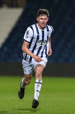 West Bromwich Albion 'dan Matt Richards Premier League 2 U23 maçında West Bromwich Albion Manchester United' a karşı The Hawthorns, West Bromwich, Birleşik Krallık, 18 Mart 202