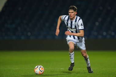 West Bromwich Albion 'dan Matt Richards Premier League 2 U23 maçında West Bromwich Albion Manchester United' a karşı The Hawthorns, West Bromwich, Birleşik Krallık, 18 Mart 202