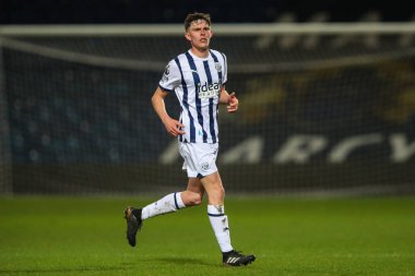 West Bromwich Albion 'dan Matt Richards Premier League 2 U23 maçında West Bromwich Albion Manchester United' a karşı The Hawthorns, West Bromwich, Birleşik Krallık, 18 Mart 202