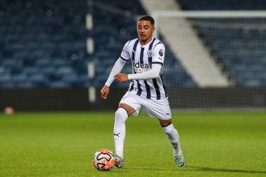Deago Nelson of West Bromwich Albion in action during the Premier League 2 U23 match West Bromwich Albion vs Manchester United at The Hawthorns, West Bromwich, United Kingdom, 18th March 202 clipart