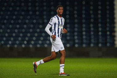 West Bromwich Albion 'dan Kevin Mfuamba Premier League 2 U23 maçında West Bromwich Albion Manchester United' a karşı The Hawthorns, West Bromwich, İngiltere, 18 Mart 202