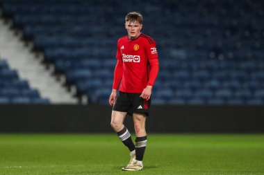 Manchester United 'dan Ethan Ennis Premier League 2 U23 karşılaşmasında West Bromwich Albion Manchester United' a karşı The Hawthorns, West Bromwich, İngiltere, 18 Mart 202