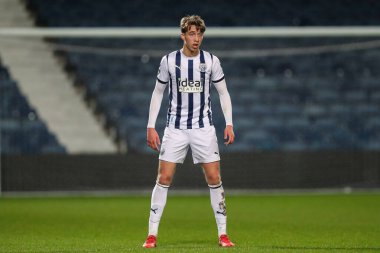 West Bromwich Albion 'dan Harry Whitwell Premier League 2 U23 maçında West Bromwich Albion Manchester United' a karşı The Hawthorns, West Bromwich, İngiltere 'de, 18 Mart 202