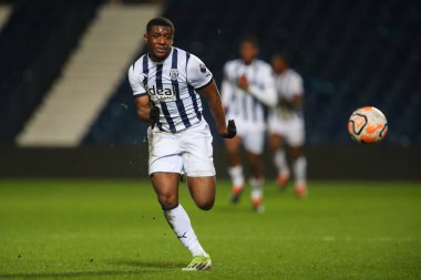 Jovan Malcom of West Bromwich Albion in action during the Premier League 2 U23 match West Bromwich Albion vs Manchester United at The Hawthorns, West Bromwich, United Kingdom, 18th March 202 clipart