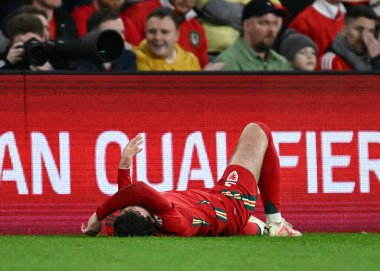 Galler 'den Neco Williams, 21 Mart 202' de Cardiff City Stadyumu 'nda oynanan UEFA Euro elemeleri yarı final maçında mağlup oldu.