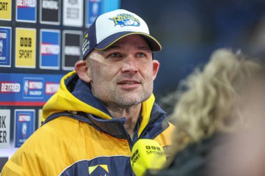 Leeds Rhinos 'un baş antrenörü Rohan Smith Betfred Challenge Kupası altıncı tur karşılaşmasında Leeds Gergedan St. Helens' e karşı Headingley Stadyumu, Leeds, İngiltere, 22 Mart 202