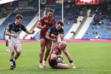 Huddersfield Giants takımından Adam Swift, Betfred Challenge Kupası 'nın 6. Raundda Huddersfield Giants' a karşı Hull FC 'de 23 Mart 202' de Huddersfield, İngiltere 'deki John Smith Stadyumu' nda oynanan dördüncü maçına çıktı.