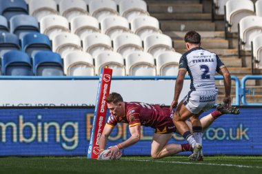 Huddersfield Giants 'tan Sam Halsall, Betfred Challenge Kupası altıncı raundunda Huddersfield Giants' a karşı Hull FC 'de John Smith Stadyumu, Huddersfield, İngiltere, 23 Mart 202' de 4-0 yenildi.