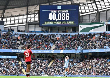 Resmi katılımcılar, 23 Mart 202 'de Etihad Stadyumu' nda Manchester City Women vs Manchester United Women maçında açıklandı.
