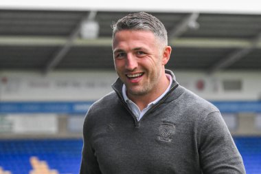 Sam Burgess Head Coach of Warrington Wolves arrives ahead of the Betfred Challenge Cup Sixth Round match Warrington Wolves vs London Broncos at Halliwell Jones Stadium, Warrington, United Kingdom, 23rd March 202 clipart