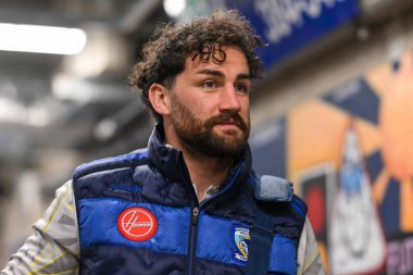 Warrington Wolves 'tan Toby King, 23 Mart 202' de Warrington, Warrington 'daki Halliwell Jones Stadyumu' nda oynanan Warrington Wolves - London Broncos maçında Betfred Challenge Kupası 'nın altıncı raundundan önce geldi.