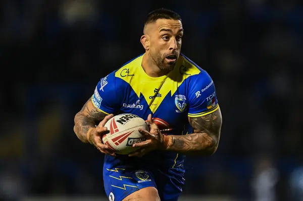 stock image Paul Vaughan of Warrington Wolves in action during the Betfred Challenge Cup Sixth Round match Warrington Wolves vs London Broncos at Halliwell Jones Stadium, Warrington, United Kingdom, 23rd March 202