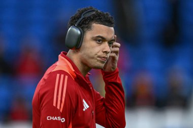 UEFA Euro Eleme Grubu A karşılaşmasında Galler 'den Brennan Johnson, Cardiff City Stadyumu' nda Polonya 'ya karşı Galler maçında, 26 Mart 202