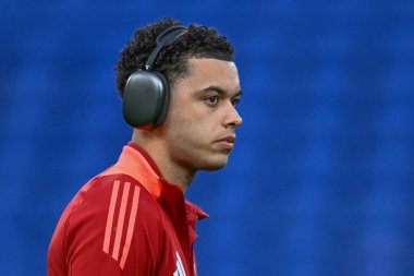 Galler 'den Brennan Johnson, UEFA Euro Kalifiers Eleme Grubu A karşılaşması sırasında Cardiff City Stadyumu' nda Galler 'e karşı Polonya maçı sırasında geldi.