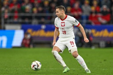 Polonyalı Przemysaw Frankowski, UEFA Euro Kalifiye Grubu A karşılaşması sırasında, Cardiff City Stadyumu 'nda Galler - Polonya maçında, 26 Mart 2024