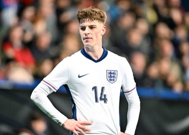 İngiltere 'den Alex Scott, UEFA Euro U21 F Grubu karşılaşmasında İngiltere U21 Lüksemburg U21' e karşı Toughsheet Community Stadyumu, Bolton, Birleşik Krallık, 26 Mart 202