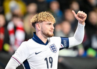 İngiltere 'den Harvey Elliott, UEFA Euro U21 F Grubu maçında İngiltere - Lüksemburg U21 - Toughsheet Community Stadyumu, Bolton, Birleşik Krallık, 26 Mart 202