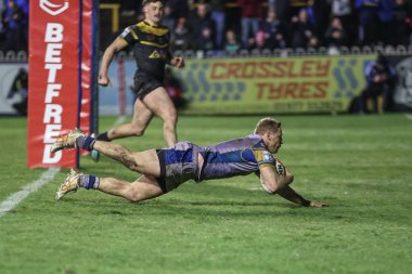 Leeds Rhinos 'tan Lachlan Miller, 28 Mart 202' de The Mend-A-Hose Jungle, Castleford, İngiltere 'de oynanan 6.