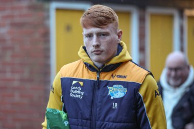 Leeds Rhinos takımından Luis Roberts, 28 Mart 202 'de İngiltere' nin Castleford kentinde oynanan Betfred Süper Lig 6. Raundunda Castleford Tigers - Leeds Rhinos maçına geldi.