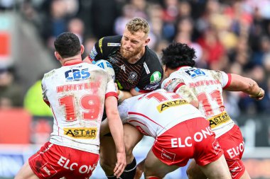 St. Helens 'ten Matt Whitley, St. Helens' ten Morgan Knowles ve St. Helens 'ten Sione Matautia, Betfred Süper Lig 6. Raundda St. Helens - Wigan Warriors maçında rakibini yendi.