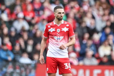 Barnsley 'den Adam Phillips Sky Bet Ligi 1 maçı sırasında Barnsley, Cambridge United' a karşı Oakwell, Barnsley, Birleşik Krallık, 29 Mart 202
