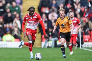 Barnsley 'den Devante Cole, 29 Mart 202' de Oakwell, Barnsley, Birleşik Krallık 'ta oynanan 1.