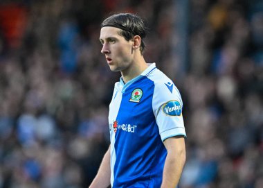 Blackburn Rovers 'dan Callum Brittain, Blackburn Rovers' ın 29 Mart 202 'de Ipswich Town' a karşı oynadığı Gökyüzü İddia Şampiyonası maçında...