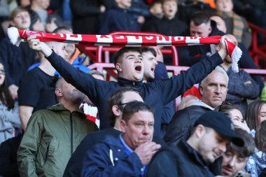 Barnsley taraftarları Sky Bet Ligi 1 maçında önce Oakwell, Barnsley, Barnsley, Birleşik Krallık, 29 Mart 202 'de Cambridge United' a karşı oynadılar.
