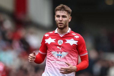 Barnsley 'den John Mcatee Sky Bet Ligi 1 maçı sırasında Barnsley, Cambridge United' a karşı Oakwell, Barnsley, Birleşik Krallık, 29 Mart 202