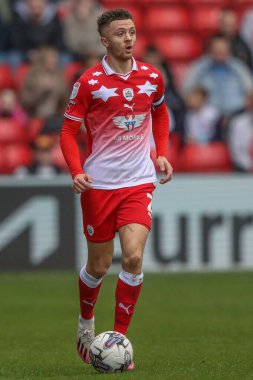 Barnsley 'den Jordan Williams Sky Bet Ligi 1 karşılaşmasında Barnsley, Cambridge United' a karşı Oakwell, Barnsley, Birleşik Krallık 'ta 29 Mart 202