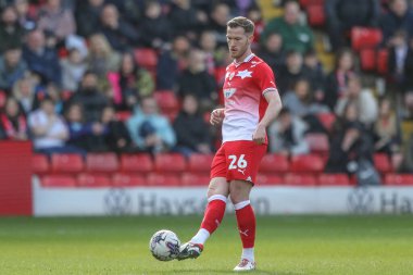 Barnsley 'den Jamie McCart, 29 Mart 202' de Oakwell, Barnsley, İngiltere 'de oynanan 1.
