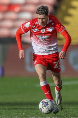 Barnsley takımından Corey O 'Keeffe, 29 Mart 202' de Oakwell, Barnsley, Birleşik Krallık 'ta oynanan 1.