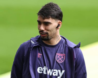 West Ham United takımından Lucas Paquet, Premier League maçı Newcastle United ile West Ham United maçında 30 Mart 2024 'te St. James' s Park, Newcastle 'a geldi.