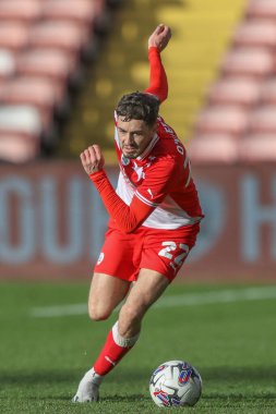 Barnsley takımından Corey O 'Keeffe, 29 Mart 202' de Oakwell, Barnsley, Birleşik Krallık 'ta oynanan 1.