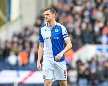 Blackburn Rovers 'dan Dominic Hyam, 21 Mart 202' de Blackburn 'de Blackburn Rovers' ın Ipswich Town 'a karşı oynadığı Gökyüzü İddia Şampiyonası maçında...