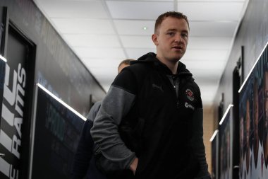 Blackpool 'dan Shayne Lavery, 29 Mart 202' de İngiltere 'nin Pride Park Stadyumu' nda oynanan Derby County - Blackpool maçı öncesinde geldi.