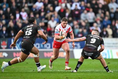 St. Helens 'ten Morgan Knowles, Betfred Süper Lig 6. raundunda St Helens' e karşı Wigan Warriors maçında 29 Mart 202 'de St Helens Stadyumu' nda mola verdi.