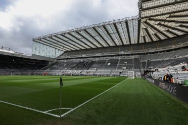 Premier Lig karşılaşması öncesinde St James Park 'ın genel görünümü Newcastle United ile West Ham United arasındaki St. James' s Park, Newcastle, İngiltere, 30 Mart 202