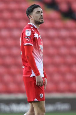 Barnsley takımından Corey O 'Keeffe, 29 Mart 202' de Oakwell, Barnsley, Birleşik Krallık 'ta oynanan 1.