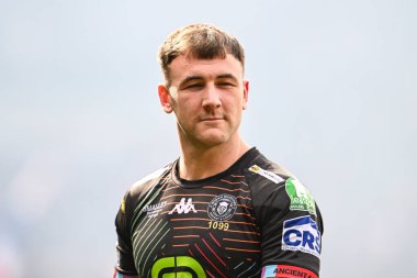 Wigan Warriors takımından Alex Smith, Betfred Süper Lig 6. Raundu öncesinde St Helens 'e karşı Wigan Warriors maçını 29 Mart 202' de St Helens Stadyumu 'nda oynuyordu.