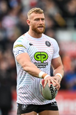 Wigan Warriors 'dan Luke Thompson, 29 Mart 202' de St Helens vs Wigan Warriors 'a karşı oynanan Betfred Süper Lig 6.