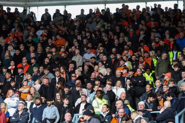 Blackpool taraftarları Sky Bet Ligi 1 karşılaşmasında Derby County, Blackpool 'a karşı Pride Park Stadyumu, Derby, İngiltere, 29 Mart 202