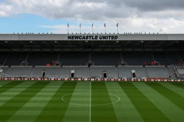 Premier Lig karşılaşması öncesinde St James Park 'ın genel görünümü Newcastle United ile West Ham United arasındaki St. James' s Park, Newcastle, İngiltere, 30 Mart 202