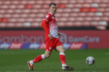 Barnsley 'li Josh Earl, 29 Mart 202' de Oakwell, Barnsley, İngiltere 'de oynanan 1.