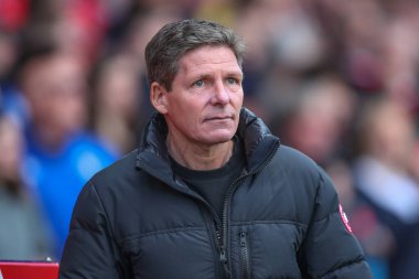Oliver Glasner Premier Lig maçı sırasında Crystal Palace 'ın menajeri Nottingham Forest' a karşı Crystal Palace City Ground, Nottingham, İngiltere, 30 Mart 202