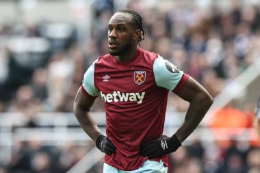 Premier Lig karşılaşmasında West Ham United 'tan Michail Antonio St. James' s Park, Newcastle, İngiltere, 30 Mart 202 'de West Ham United' a karşı oynamıştır.