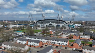 Etihad Stadyumu, Premier Lig maçı öncesinde Manchester City ile Arsenal 'in 31 Mart 202' de Etihad Stadyumu 'nda karşı karşıya.