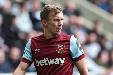 James Ward-Prowse of West Ham United during the Premier League match Newcastle United vs West Ham United at St. James's Park, Newcastle, United Kingdom, 30th March 202 clipart
